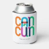 カンクンメキポップ・アートのシコパーソナライズされたア 缶クーラー (缶裏面)