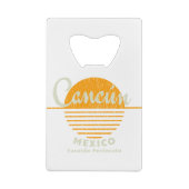 カンクンユカタンメキシコサン クレジットカード栓抜き (裏面)