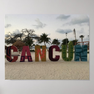 カンクン徴候 – Playa Delfines,メキシコポスター ポスター