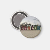 カンクン徴候 – Playa Delfines, Mexico Magnet マグネット (正面/裏面)
