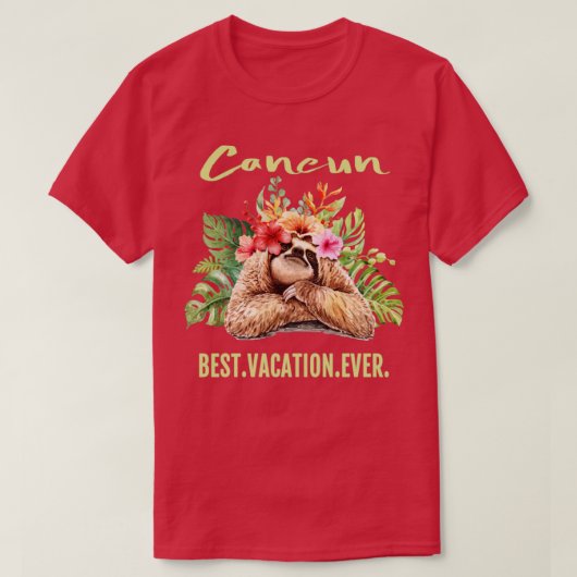 カンクン最高のバケーションエバーサミナギフト Tシャツ (デザイン正面)