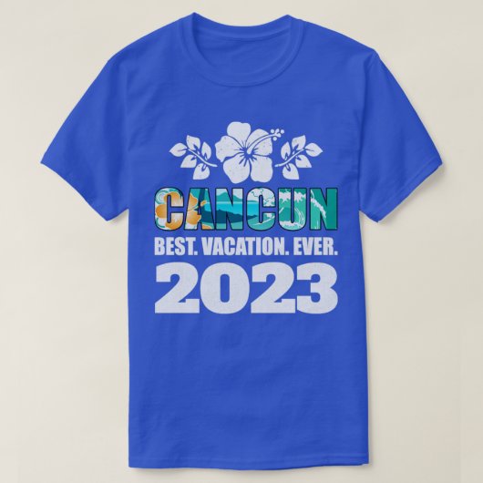 カンクン最高のバケーションエバー2023ファミリーバケーションソウ Tシャツ (デザイン正面)