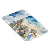 カンクン水彩画 マグネット (右側)