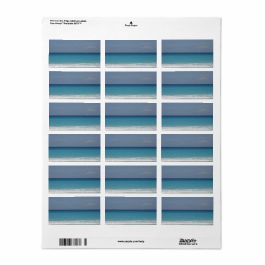 カンクン海住所 シール (フルシート)