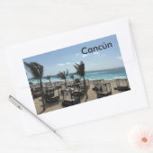 カンクン語（メキシコ） – 長方形シール，光沢 長方形シール (封筒)