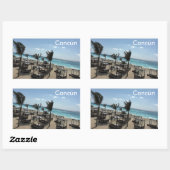 カンクン語（メキシコ） – 長方形ステッカー、光沢付 長方形シール (シート)