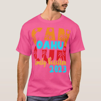 カンクン2023オアフ夏の家族カップルのマッチングホール Tシャツ