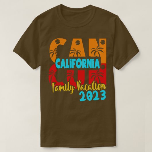 カンクン2023 California Summer Family Coule Matchi Tシャツ (デザイン正面)