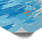 カンクン・スカイラインのポスター – メ鮮やかキシカンビーチアート ポスター (角)