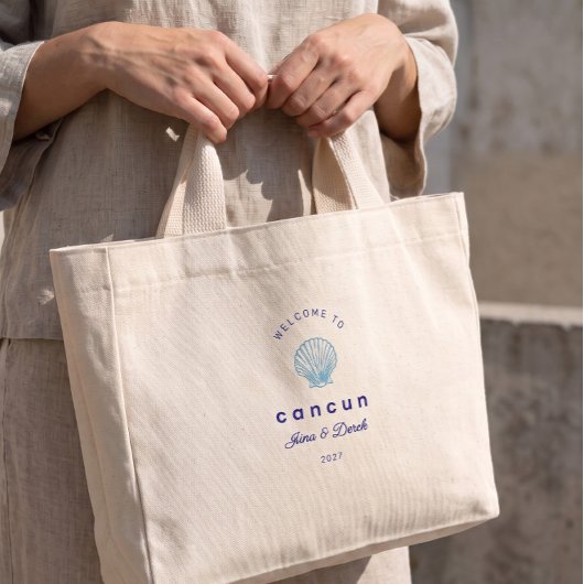 カンクン ブルー カスタム ウェディング ウェルカム バッグ