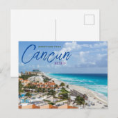 カンクン・メキシコからの挨拶 風景はがき ポストカード (正面/裏面)