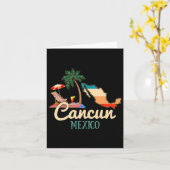 カンクン メキシコ お土産 T シャツ 家族 お揃い バケーション カード (黄色い花)