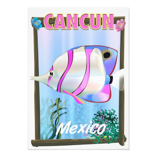 カンクン メキシコ トロピカル 旅行 ポスター (正面)