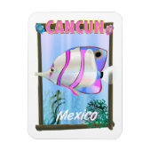 カンクン メキシコ トロピカル 旅行 ポスター マグネット (縦)