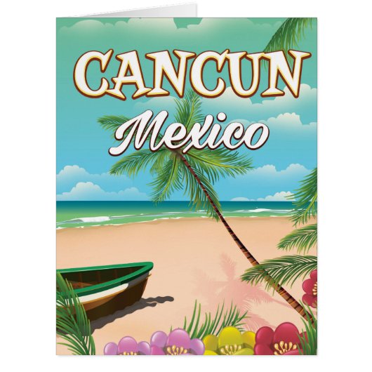 カンクン メキシコ ビーチ ポスター (正面)