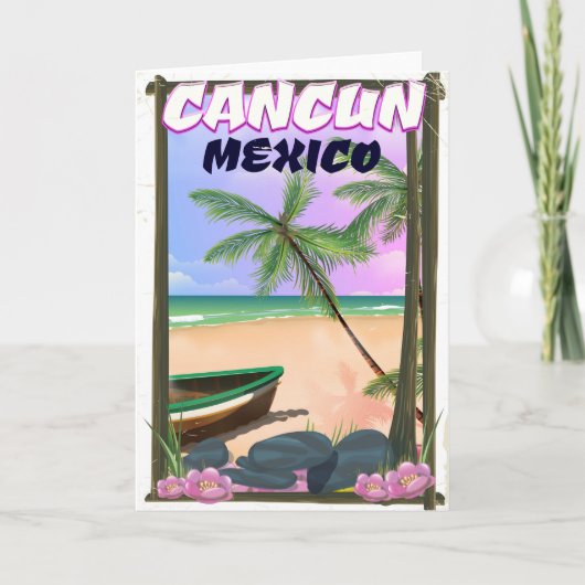 カンクン メキシコ ビーチ ポスター シーズンカード (正面)