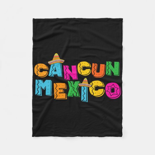カンクン メキシコ フリースブランケット (正面)