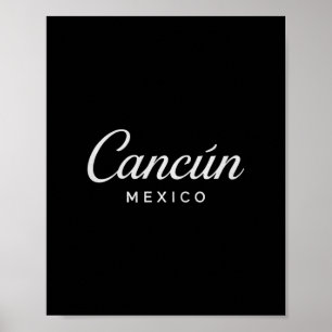 カンクン メキシコ レトロ バケーション 日没 ピラミッド 旅行 R ポスター