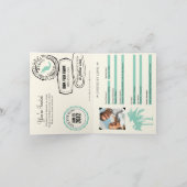 カンクン メキシコ 結婚式 招待状 (内部)