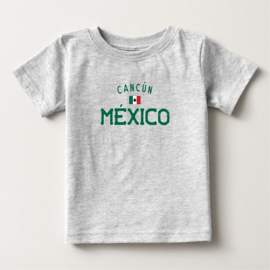 カンク動揺してンメキシコ（カンクンメキシコ） ベビーTシャツ (正面)
