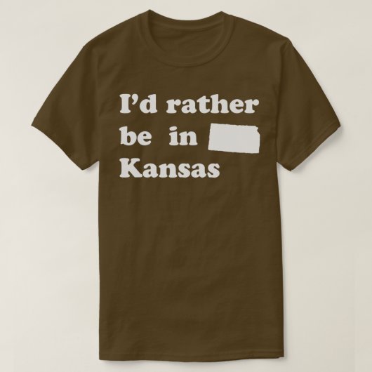 カンサンを求めてカンザスに居たほうがいい Tシャツ (デザイン正面)