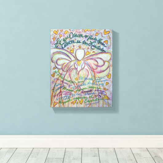 カンサーノプエードハカーエンジェルキャンバスアツ絵画ーズ キャンバスプリント (インサイチュ (ウッドフロア))