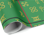 カンザの7つのシンボルと汎アフリカ国旗の色 ラッピングペーパー (ロールコーナー)