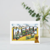 カンザスからのご挨拶!ケアンテリアートト ポストカード (スタンド正面)