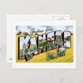 カンザスからの挨拶 ポストカード (正面/裏面)
