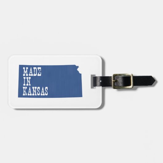 カンザスで作られる ラゲッジタグ (正面横)