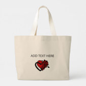 カンザスで最高のママ 母の愛は永遠に続く ラージトートバッグ (裏面)