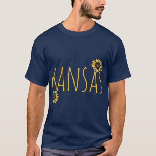 カンザスのひまわり 1 Tシャツ (正面)