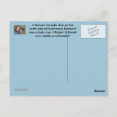 カンザスのトルネード郵便はがき ポストカード (裏面)