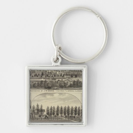 カンザスのマスとサビン キーホルダー (正面)