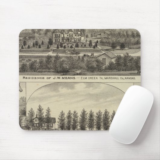 カンザスのマスとサビン マウスパッド (マウス)