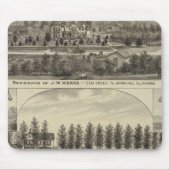 カンザスのマスとサビン マウスパッド (正面)