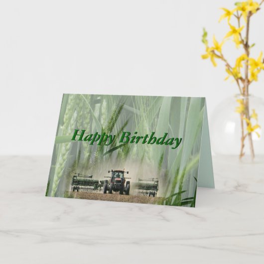 カンザスのムギ農家は大事な行事を2862カスタマイズ カード (黄色い花)