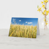 カンザスのムギ カード (黄色い花)
