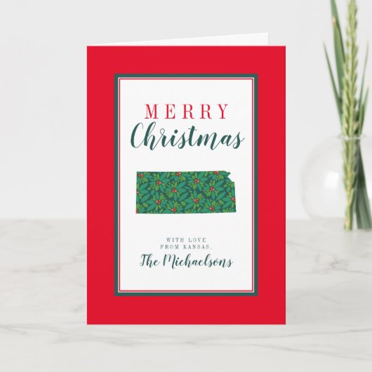 カンザスのメリークリスマス カード (正面)