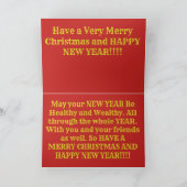 カンザスの冬の不思議の国の挨拶状 カード (内部)