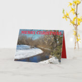 カンザスの冬の不思議の国の挨拶状 カード (黄色い花)