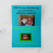 カンザスの国のコーナーの石灰岩のポストのバースデー・カード サンキューカード (内部)