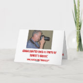 カンザスの国牛のバースデー・カード サンキューカード (裏面)