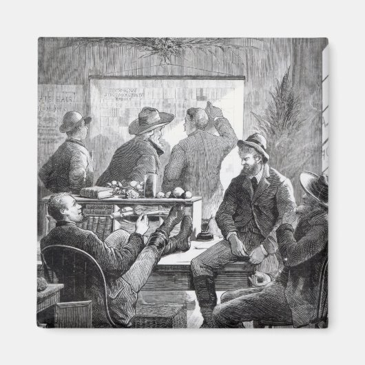 カンザスの土地事務所 マグネット (正面)