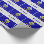 カンザスの州の旗 ラッピングペーパー