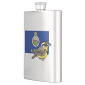 カンザスの州Birdorable: 西部のMeadowlark フラスク (左)