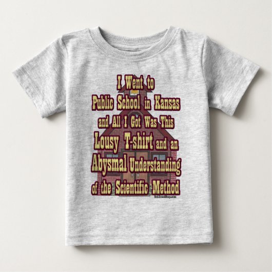 カンザスの幼児の長袖 ベビーTシャツ (正面)