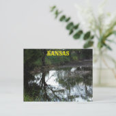 カンザスの洪水の水の牧草地ポストカード。 ポストカード (スタンド正面)