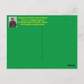 カンザスの洪水の水の牧草地ポストカード。 ポストカード (裏面)