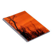 カンザスの美しいオレンジ色の日の出 ノートブック (右側)